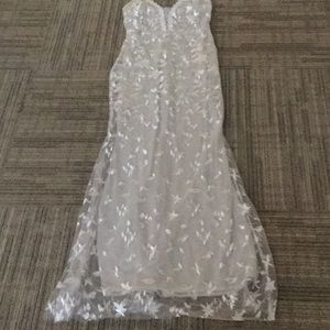 Sleeveless Chiffon Lace Dress (New)